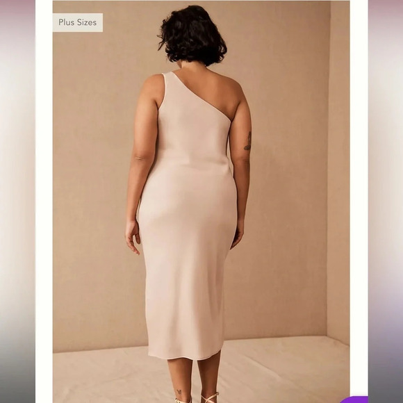 NWT BHLDN Audrie One Shoulder Midi Dress Size 26W - Picture 2 of 16